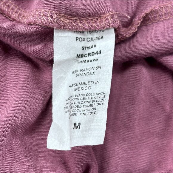 Mother Bee Mauve Maternity Maxi Dress Wrap Style Long Sleeves Size M - Picture 11 of 11